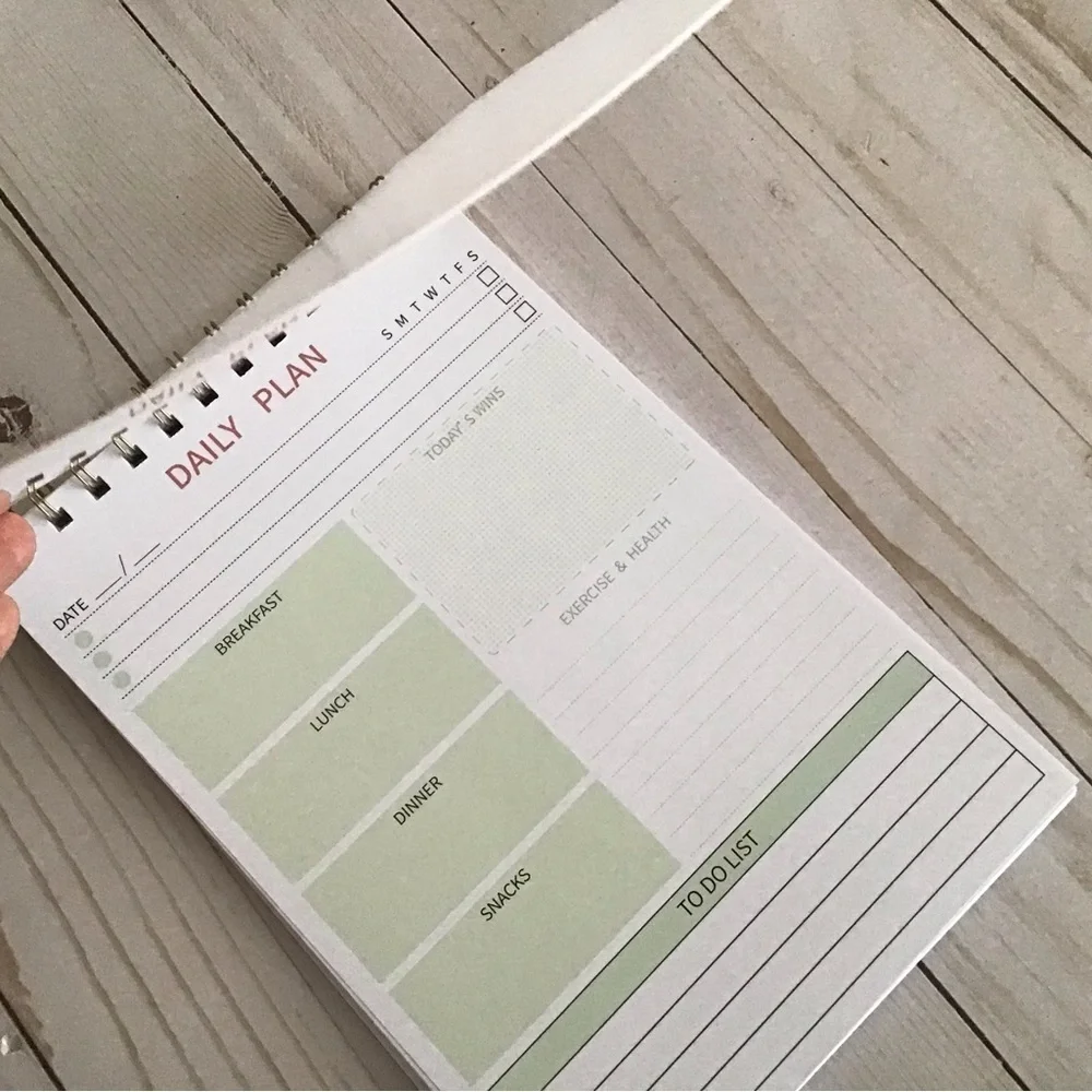 Daily Plan / To Do Spiral Notebook. UNDATED -- BRAND NEW